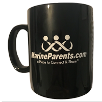 Coffee Mug: MarineParents.com Logo on Black