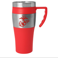 Marine Corps Travel Mugs Travel Mug Red Ega On With Stainless Steel Sleeve