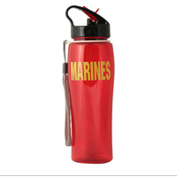 Water Bottle: Marines, Red