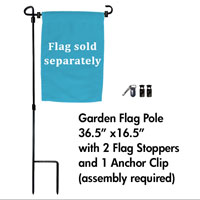 ** Garden Flag POLE (36.5" Tall) **