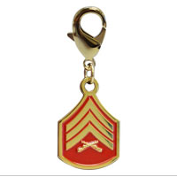 Pet Insignia Rank Charm - SGT