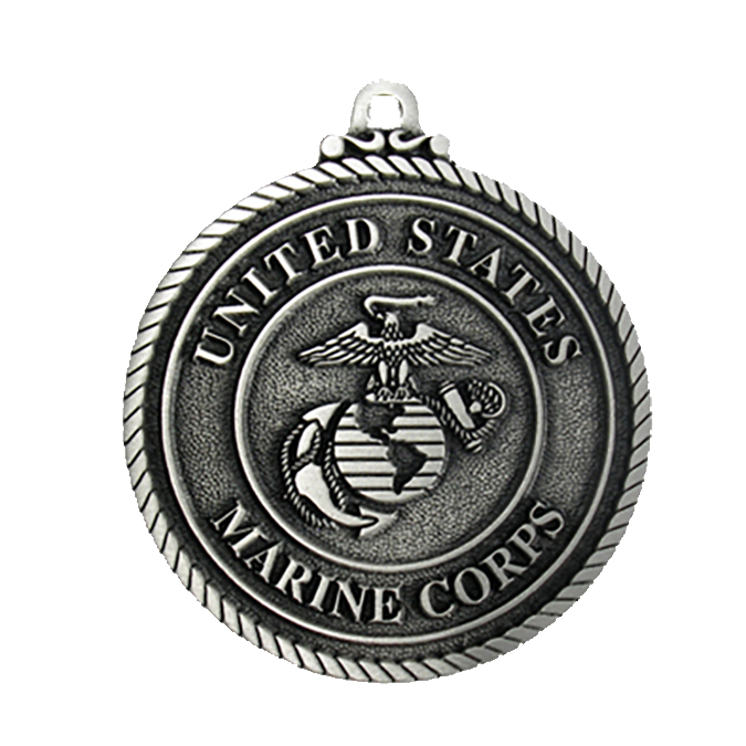 Ornament: USMC, Eagle Globe & Anchor (Pewter)