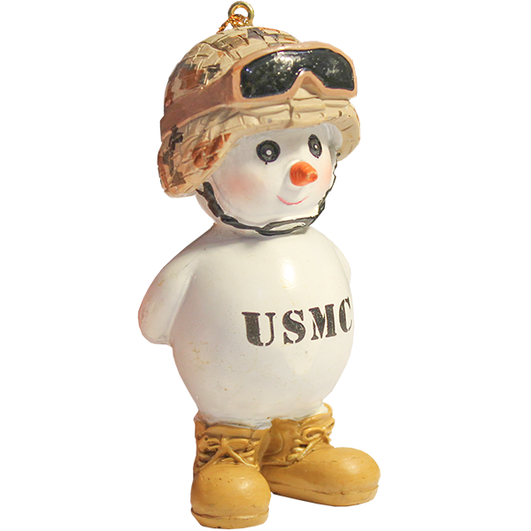 Ornament: Cutie USMC Snowman