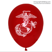 Balloons: EGA on 2 sides (12-pack, RED)