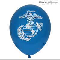 Balloons: EGA on 2 sides (12-pack, BLUE)