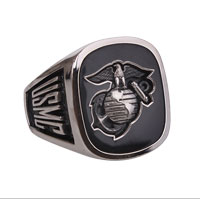 Ring, Black Onyx Marine Corps