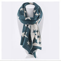 Scarf: Star Pattern (Choice of Colors)
