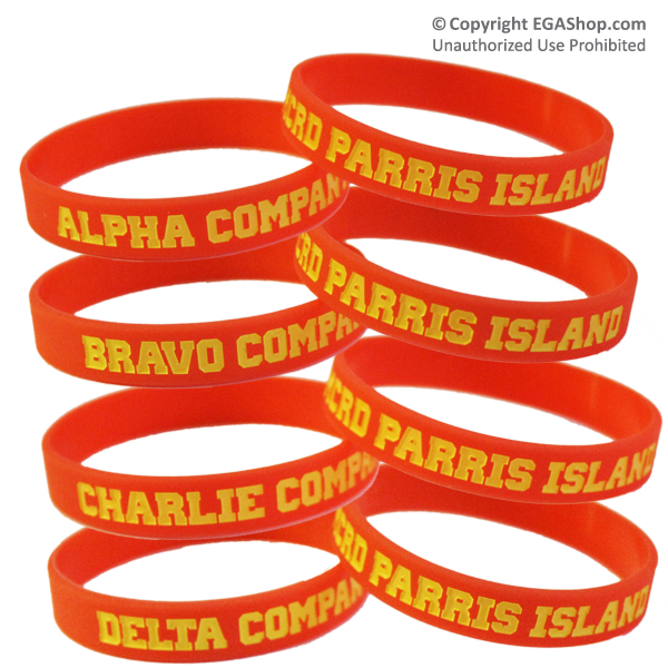 Wristband: 1st Btn Parris Island, Choose Alpha Bravo Charlie Delta