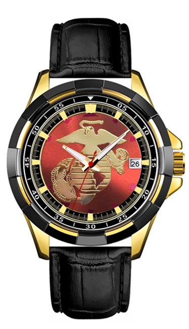 Z Watch (Men's), Dress Watch w/ Scarlet & Gold Face