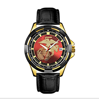 Z Watch (Men's), Dress Watch w/ Scarlet & Gold Face
