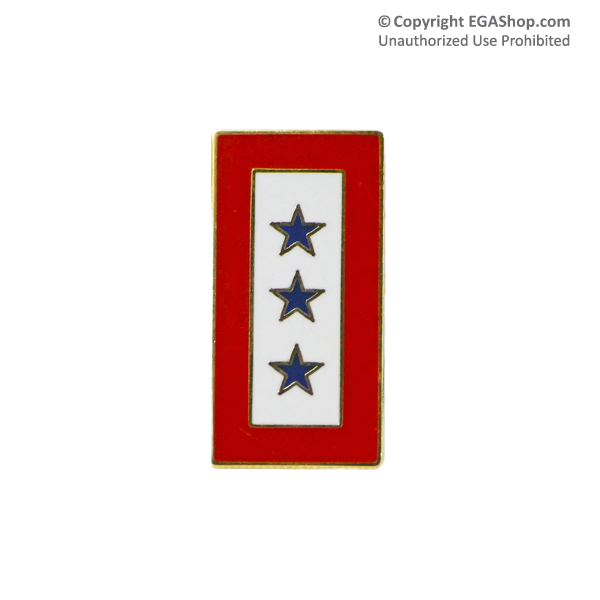 Lapel Pin, Service Flag, 3 Blue Stars