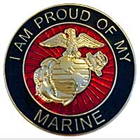 BRAND NEW Lapel Pin USMC 5TH REGIMENT Marines Enamel Shield 1" 