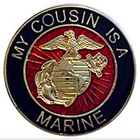 EGA Lapel Pin: My Cousin is a Marine