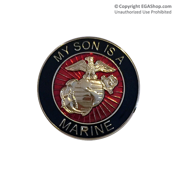 EGA Lapel Pin: My Son is a Marine
