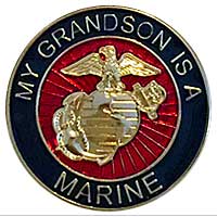 EGA Lapel Pin: My Grandson is a Marine