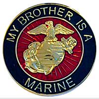 EGA Lapel Pin: My Brother is a Marine