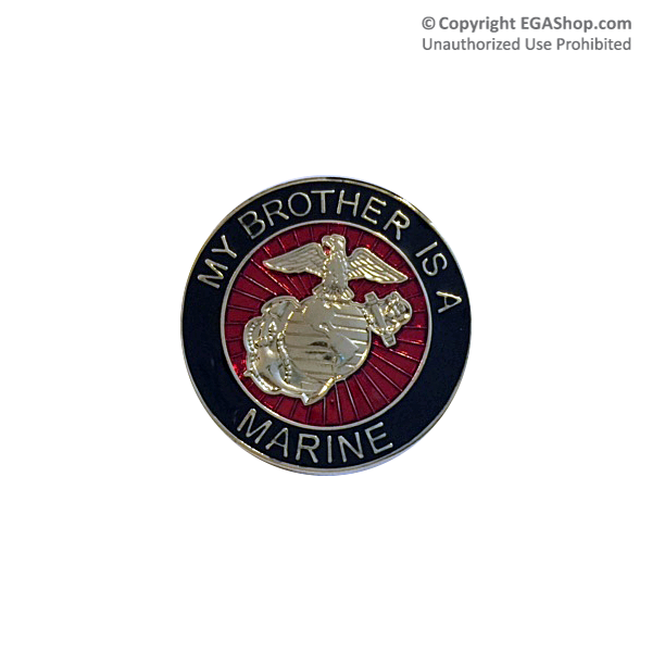 EGA Lapel Pin: My Brother is a Marine