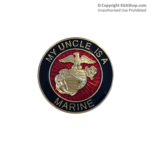 EGA Lapel Pin: My Uncle is a Marine