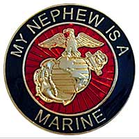 EGA Lapel Pin: My Nephew is a Marine