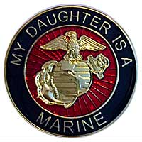 EGA Lapel Pin: My Daughter is a Marine