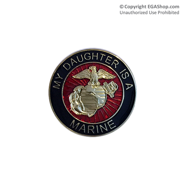EGA Lapel Pin: My Daughter is a Marine
