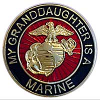 EGA Lapel Pin: My Granddaughter is a Marine