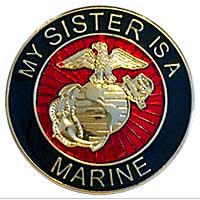 EGA Lapel Pin: My Sister is a Marine