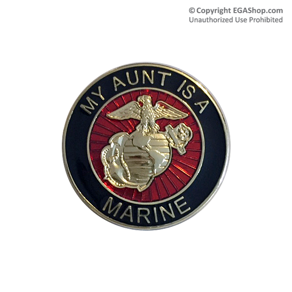 EGA Lapel Pin: My Aunt is a Marine