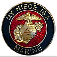 EGA Lapel Pin: My Niece is a Marine