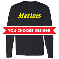 #Long Sleeve Unisex T-shirt (Black Only): You choose design