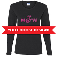 #Long Sleeve Ladies T-shirt (Black Only): You choose design