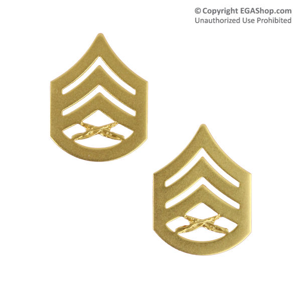Chevron, Marine Corps: Staff Sergeant (satin gold)