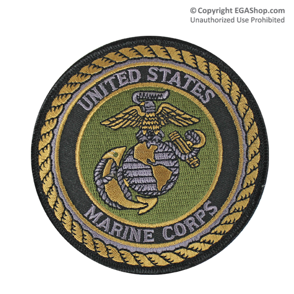 Patch: United States Marine, Olive Drab