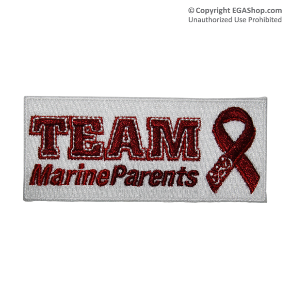 Patch, Embroidered: Team Marine Parents