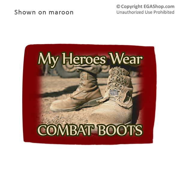 Car Flag: My Heroes Wear Combat Boots