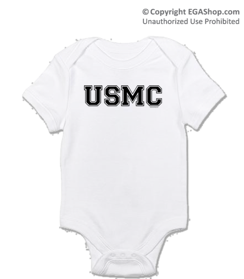 _T-Shirt/Onesie (Toddler/Baby): USMC Varsity 