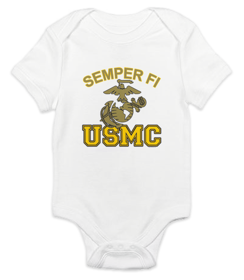 _T-Shirt/Onesie (Toddler/Baby): Semper Fi (EGA) USMC