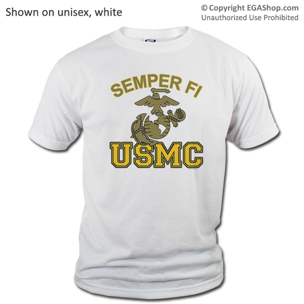 _T-Shirt (Unisex): Semper Fi (EGA) USMC