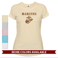 _T-Shirt (Ladies, Solar): Marines Camo