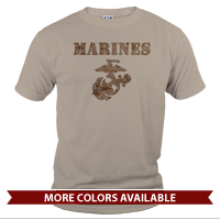 _T-Shirt (Unisex): Marines Camo (Short Sleeve)