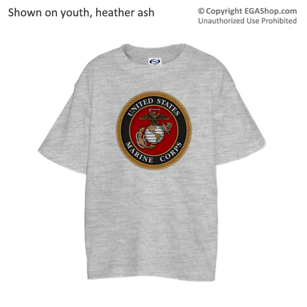 _T-Shirt (Youth): Marine Corps Seal