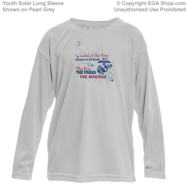 _Youth Solar Long Sleeve Shirt: Land of the Free