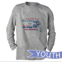 _Youth Long Sleeve Shirt: Land of the Free