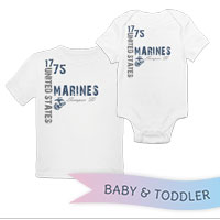 _T-Shirt/Onesie (Toddler/Baby): 1775 US Marines