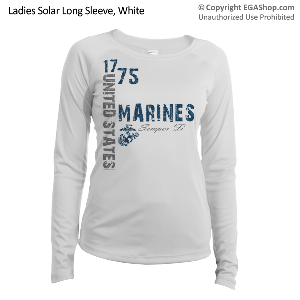 _Long Sleeve Shirt (Ladies, Solar): 1775 US Marines