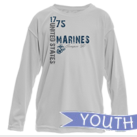 _Youth Solar Long Sleeve Shirt: 1775 US Marines