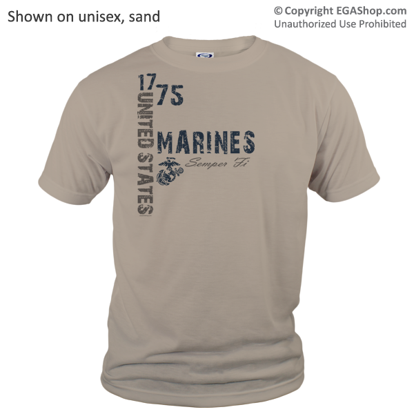 _T-Shirt (Unisex): 1775 US Marines