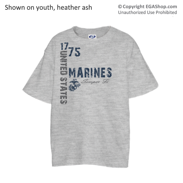 _T-Shirt (Youth): 1775 US Marines 