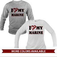 _Long Sleeve Shirt (Unisex): I (Heart) my Marine 