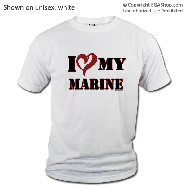 _T-Shirt (Unisex): I (Heart) My Marine (Short Sleeve)